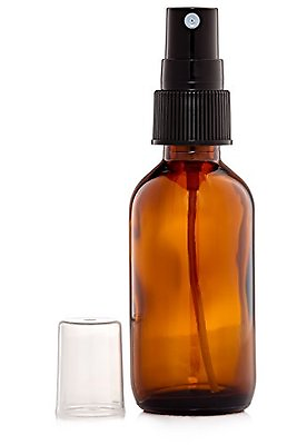 #ad 2oz Amber Glass Bottle with Black Mist Sprayer Choose Your Quanity $7.99