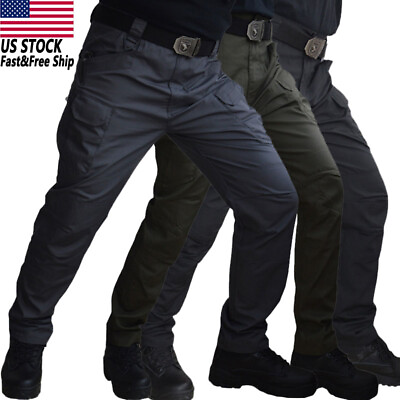 #ad US Men Tactical Cargo Pants Soldier Straight fit Work Combat Trousers Outdoor A $25.26