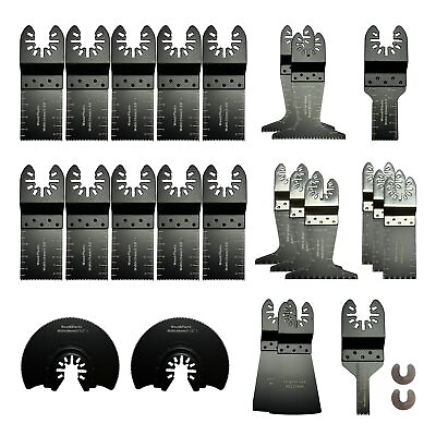 #ad Wood Oscillating Multitool Quick Release Saw Blades fits Bosch Craftsman 26pcs $31.99