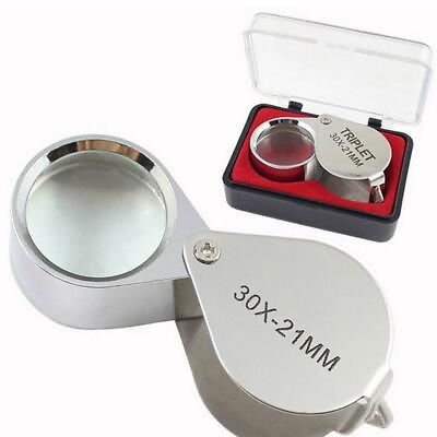 #ad Pocket Jewellers Eye Loupe Magnifier Jewelry Magnifying Jew 21mm us $2.89
