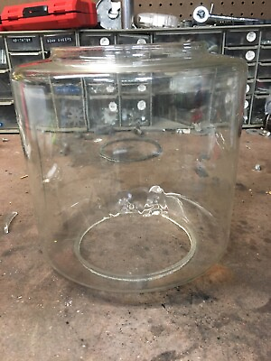 #ad Vintage Embossed 11 lb Round Glass Globe for Oak Acorn Gumball Vending Machine $69.99