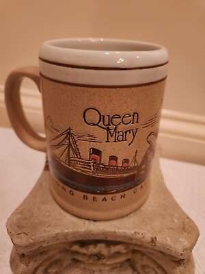 #ad Vintage RMS Queen Mary Coffee Cup Mug Spruce Goose Dome Long Beach Southern CA $12.00