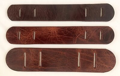 #ad Versatile Distressed Antique Leather Shoulder Pads for Adjustable Strap 3 Sizes $10.49