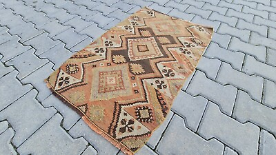 #ad Antique Area small Rug Anatolian rug Primitive rug $325.00