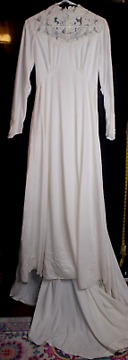 #ad Bridal Originals Vintage Size 10 Ivory Wedding Women#x27;s Dress $52.00