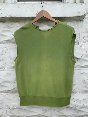 #ad Vintage 1970’s Sleeveless Top Women’s Green Casual $40.00