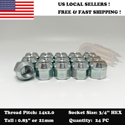 #ad 24PC 3 4#x27;#x27; HEX OPEN END ACORN LUG NUTS 14X2.0 FORD NAVIGATOR F 150 EXPEDITION $16.29