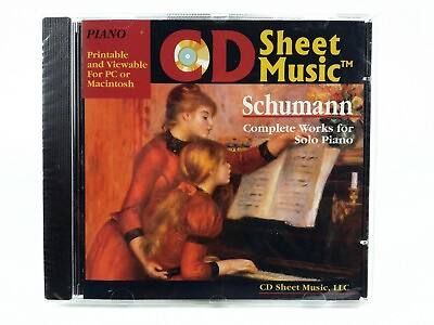 #ad CD Sheet Music Schumann Complete Works fo Piano Solo CD Audio CD $12.25