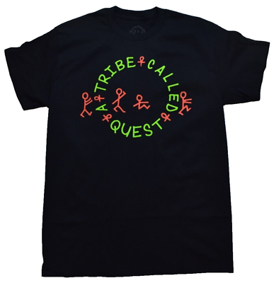 #ad A Tribe Called Quest Mens Circle Log Hip Hop Legends Black Shirt New S XL $11.99