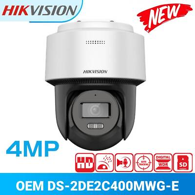 #ad Hikvision DS 2DE2C400MWG E 4MP Mini Outdoor PT POE IP Camera Smart Hybrid Light $98.99