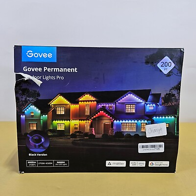 #ad Govee Permanent Outdoor Lights Pro 200ft with 120 RGBIC LED Lights IP67 NEW $449.00