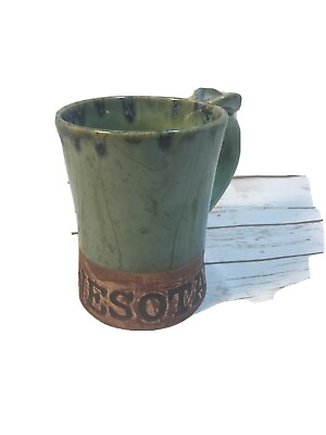 #ad minnesota moose wood grain artisan mug Oversized Coffee Tea Cabin Decor $19.92