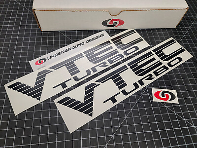 #ad VTEC TURBO Fat Blinds 2 Pack Vinyl Decal 12quot; Sticker fits Honda Civic Si R RSX $13.95