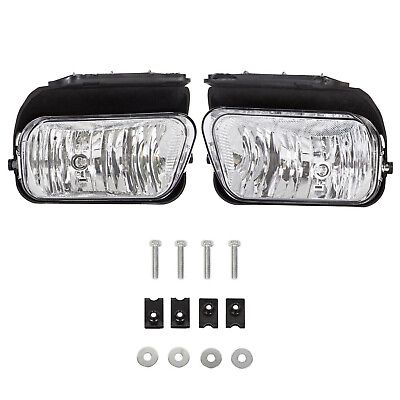 #ad Bumper Fog Lights Lamps LeftRight Fit For 2003 2006 Chevy Silverado Avalanche $26.95
