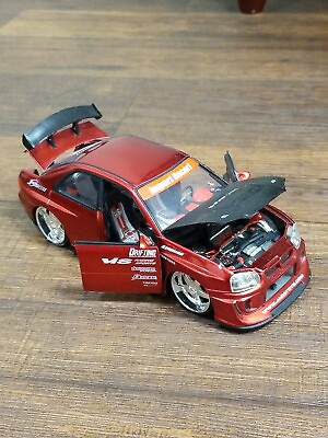 #ad Subaru Impreza WRX STi Red Jada Toys Import Racer 1:24 Scale Diecast $56.00