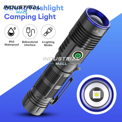 #ad HIgh Bright Flashlight with 4 Modes amp; Waterproof Powerful Handheld Flashlight $21.36