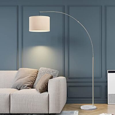 #ad Modern Arc Floor Lamp for Living Room Arching Hanging Lamp Shade Over The Cou... $160.77
