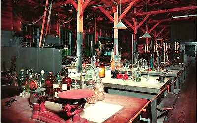#ad Vintage Postcard Chemical Laboratory used by Mr. Edison Edison Winter Ho 1960s $8.95