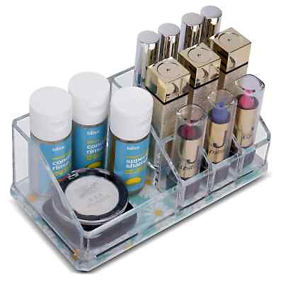 #ad Sorbus Mini Beauty Cosmetic Organizer Clear Acrylic 9 Compartments $13.49