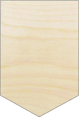 #ad Banner Laser Cut Out Unfinished Wood Craft Shape BNR20 $2.61