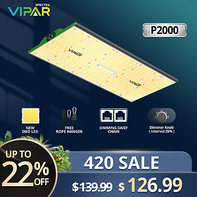 #ad VIPARSPECTRA P2000 LED Grow Light Full Spectrum Hydroponic Indoor Veg Flower IR $126.99
