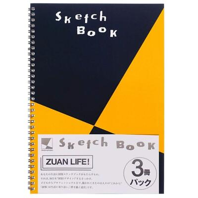 #ad S131 A4 Sketchbook Design Series Drawing Paper 24 Sheets 3 Books Set Sketch Illu $30.02