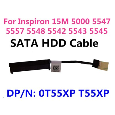 #ad For Dell Inspiron 15 5547 5548 SATA HDD Hard Driver Cable 0T55XP DC02001X200 $16.98