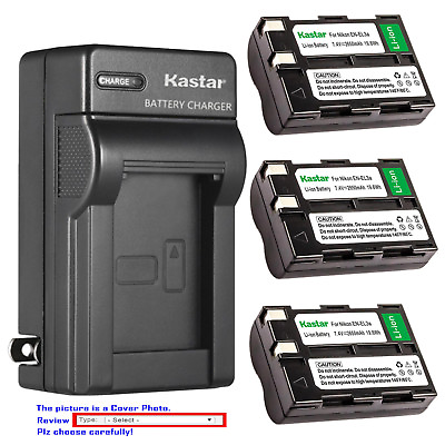 #ad Kastar Battery AC Wall Charger for EN EL3 EN EL3a MH 18a amp; Nikon D70 DSLR $12.49