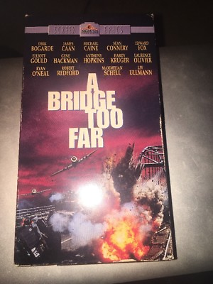 #ad A Bridge Too Far Sean Connery Michael Caine Gene Hackman 2 VHS Box Set VG Cond. $26.00