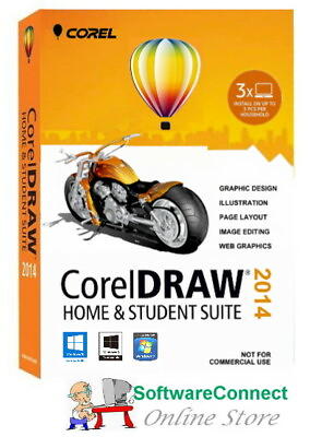 #ad CorelDRAW Home and Student Suite 2014 Corel DRAW for Windows 11 10 8.1 8 7 AU $89.95