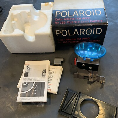 #ad Vintage Polaroid Color Adapter Kit #660 for J66 Polaroid Land Camera And Camera $17.00