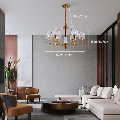 #ad Modern Chandeliers Crystal Pendant Lights For Bedroom Ceiling Light Fixtures New $211.85