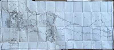 #ad Original 1852 Stansbury UTAH TERRITORY amp; GREAT PLAINS Exploration and Survey Map $749.99