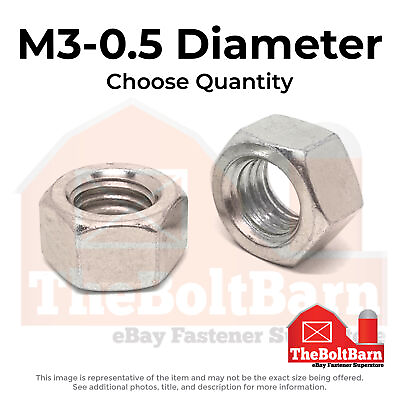 #ad M3 0.5 Stainless Steel A2 Finished Hex Nuts Choose Qty $7.50
