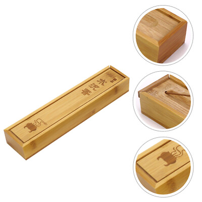 #ad Decorative Incense Burner Scent Stick Holder Bamboo Box Chic $11.84