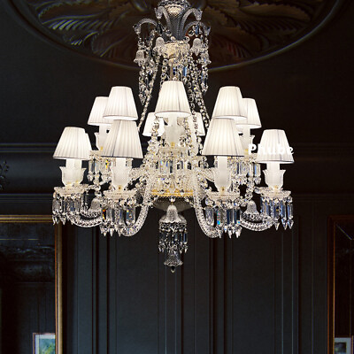 #ad 12 Head Modern Crystal Chandelier Home Decor Pendant Lamp Luxury Hanging Light $1453.60