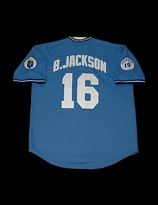 #ad Bo Jackson Kansas City Royals Jersey 1987 Throwback Stitched New With Tags SALE $83.89