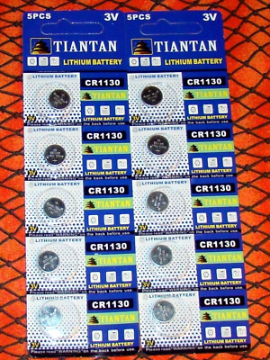 #ad 10 Pieces Lithium batteries CR 1130 3 Volt..Factory Fresh $3.99
