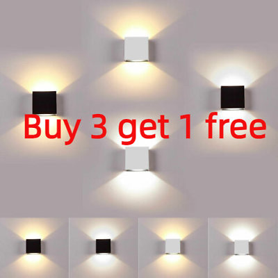 #ad Modern COB LED Wall Light Up Down Cube Indoor Sconce Lighting Lamp Home Room USA $8.99
