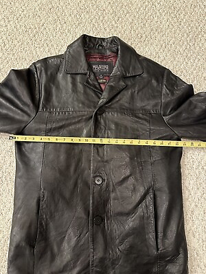#ad Vintage Wilsons Leather Pelle Studio Insulated Warm Mens Jacket Size Fit Medium $28.00