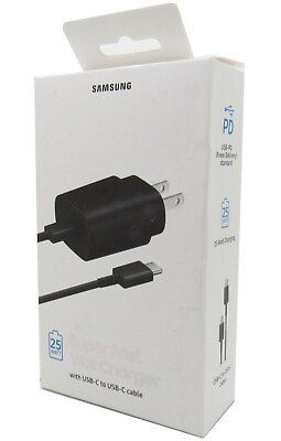 #ad #ad Samsung 25W Super Fast Wall Charger USB C For Samsung Galaxy S21 Ultra S22 5G $12.92