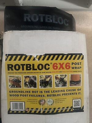 #ad Rotbloc 6x6 Post Wraps Protects Against Rot 10x $10.00