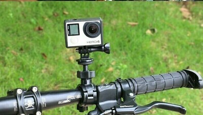 #ad 360° Bicycle Handlebar adapter Mount Clamp Clip Stand Bike Holder for Gopro Hero $7.91