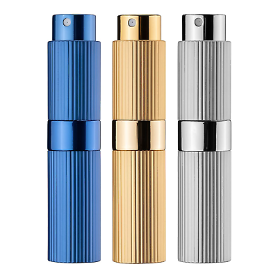 #ad 8ML Perfume Atomizer 3PCS Empty Cologne Spray Bottle Mini Travel Sprayer Blu $18.74