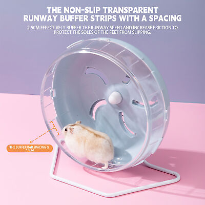 #ad Hamster Sport Running Wheel Rat Small Rodent Mice Silent Jogging Hamster Play $43.55