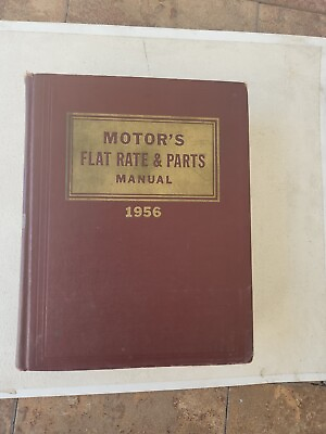 #ad 1956 MOTOR#x27;S Flat Rate amp; Parts Manual Willys Nash Hudson Studebaker Packard Ford $24.95