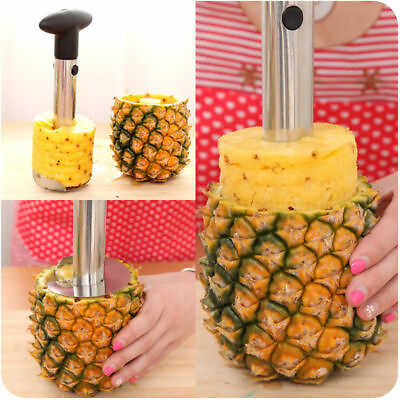 #ad Stainless Steel Pineapple Corer Slicer Kitchen Fruit Easy Peeler Cutter Gadget $6.95