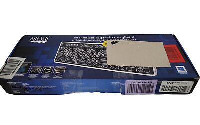 #ad adesso desktop mechanical typewriter keyboard model akb 636ub new open box. $118.30