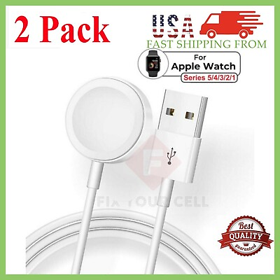#ad 2xPack Magnetic USB Charging Cable Charger For Apple Watch Series 2 3 4 5 6 SE 7 $6.30