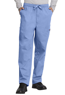 #ad Cherokee Workwear Men#x27;s Drawstring Cargo Scrub Pants 4000 $23.50